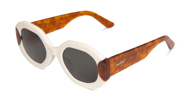 MR BOHO Vasasta BAF5-11 unisex eyewear featuring a geometric full-rimmed brown acetate frame.