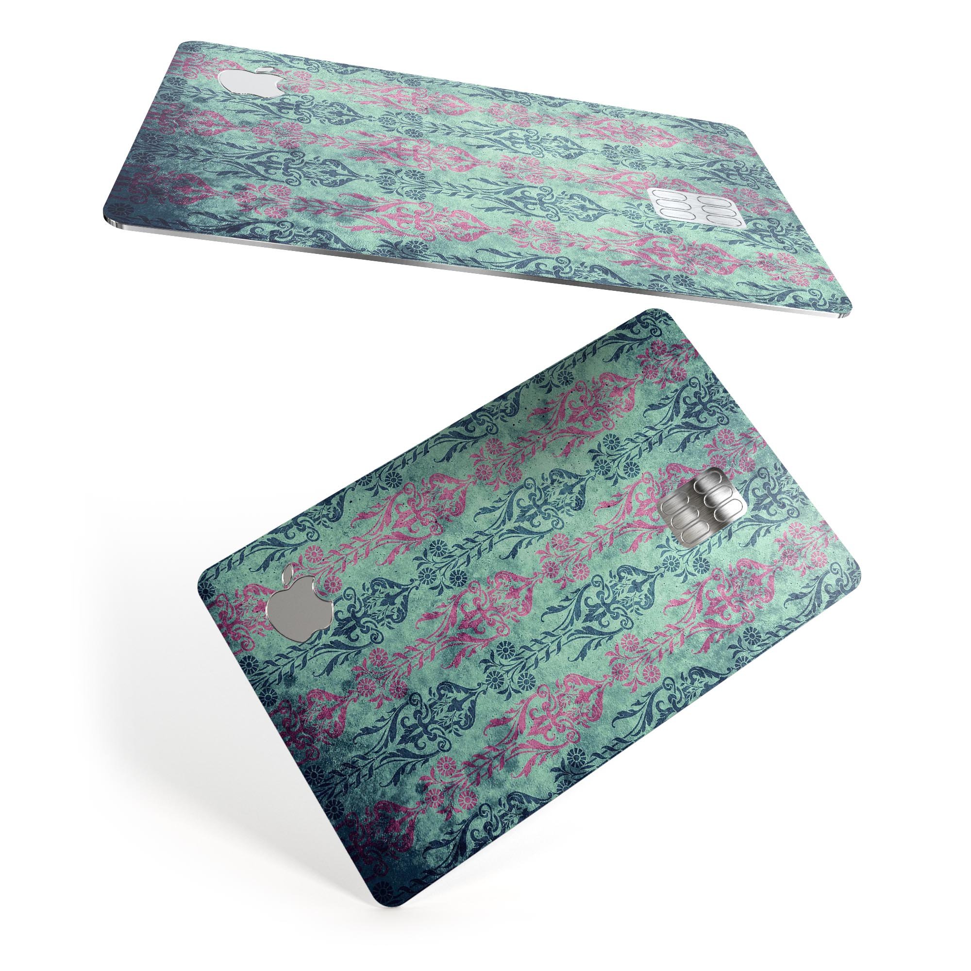 Multicolor Grunge Tribal Pattern skin for Apple Card, showcasing vibrant colors and unique tribal design.