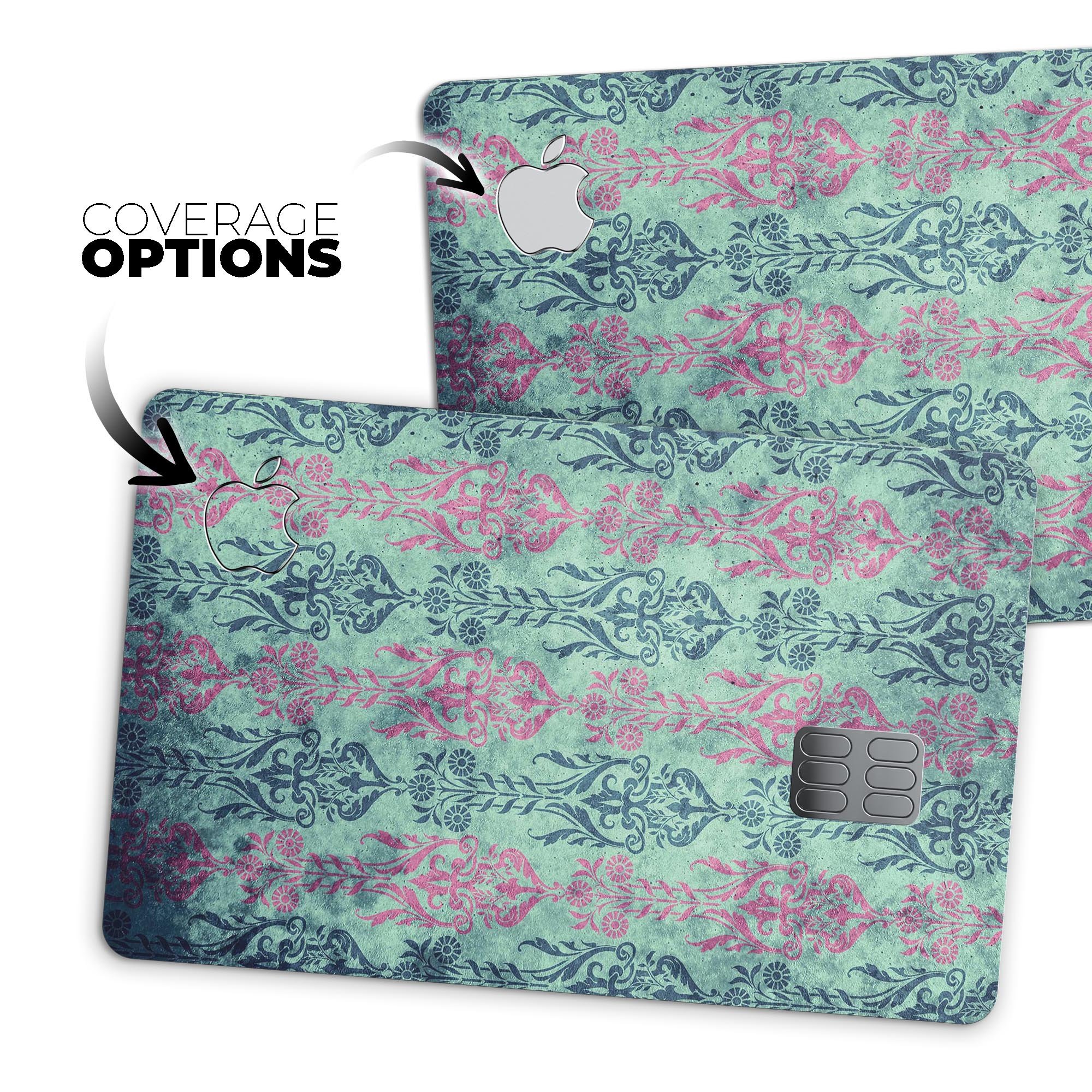 Multicolor Grunge Tribal Pattern skin for Apple Card, showcasing vibrant colors and unique tribal design.