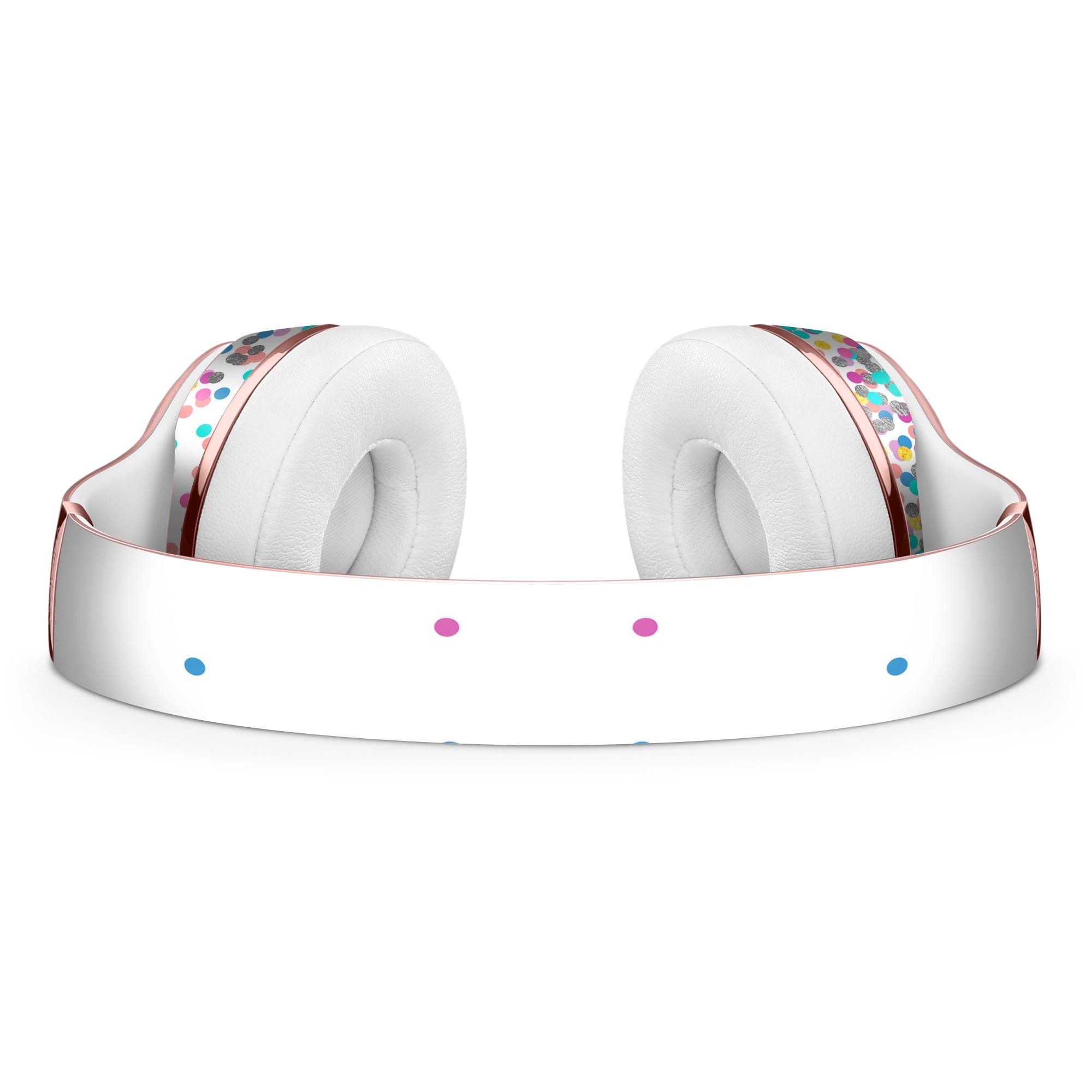 Multicolor Micro Dots Full-Body Skin Kit for Beats by Dre Solo 3 Wireless Headphones, showcasing vibrant colors and stylish design.