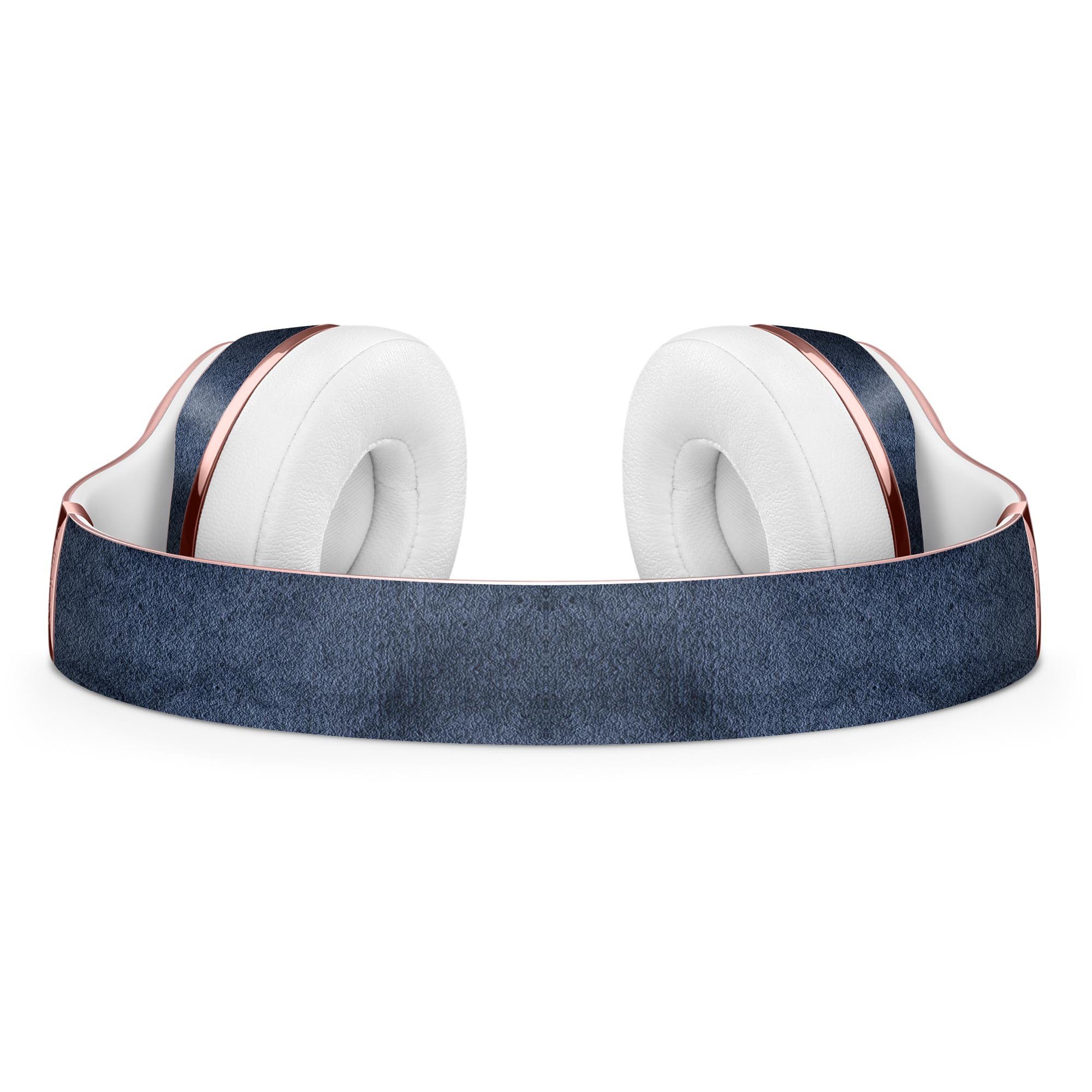 Navy Grunge Texture skin kit for Beats by Dre Solo 3 Wireless Headphones, showcasing a stylish design and premium vinyl material.