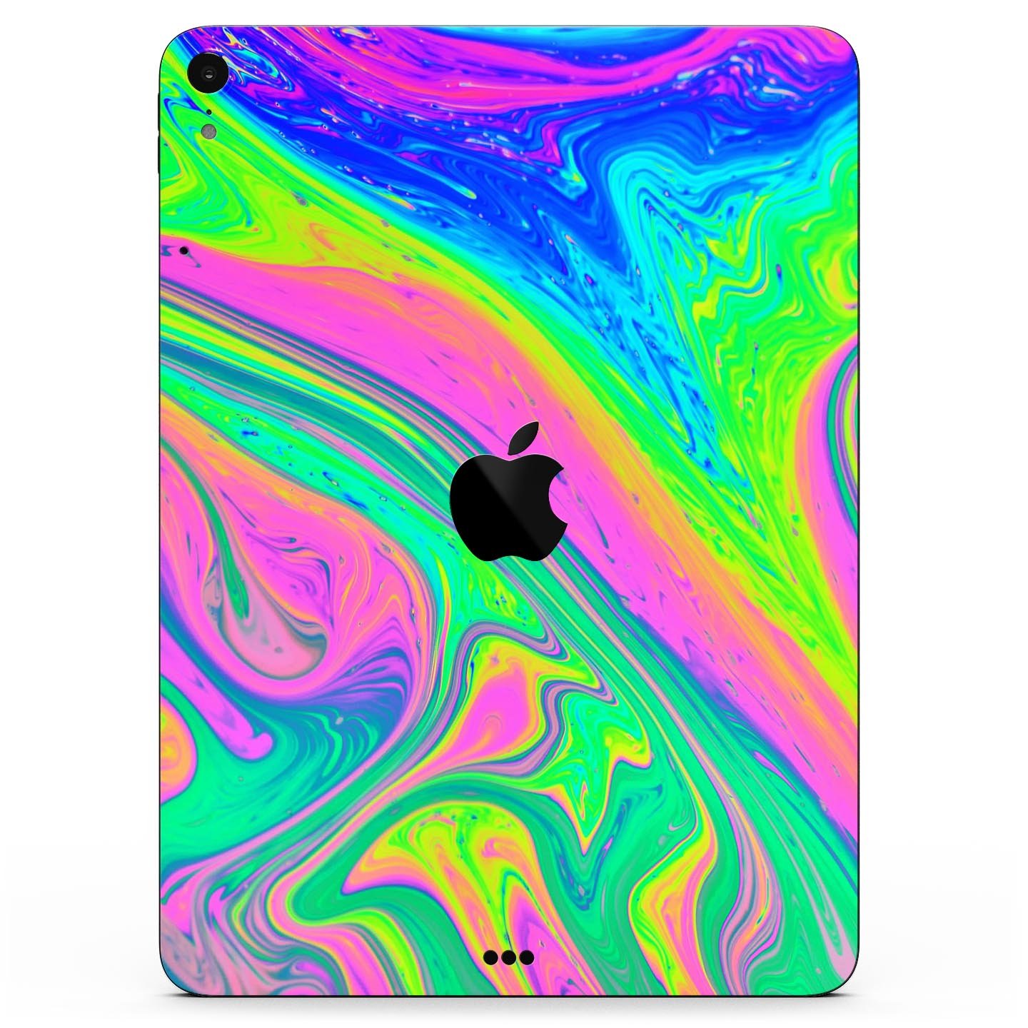 Neon Color Fusion V2 full body skin decal for Apple iPad Pro, showcasing vibrant colors and sleek design.