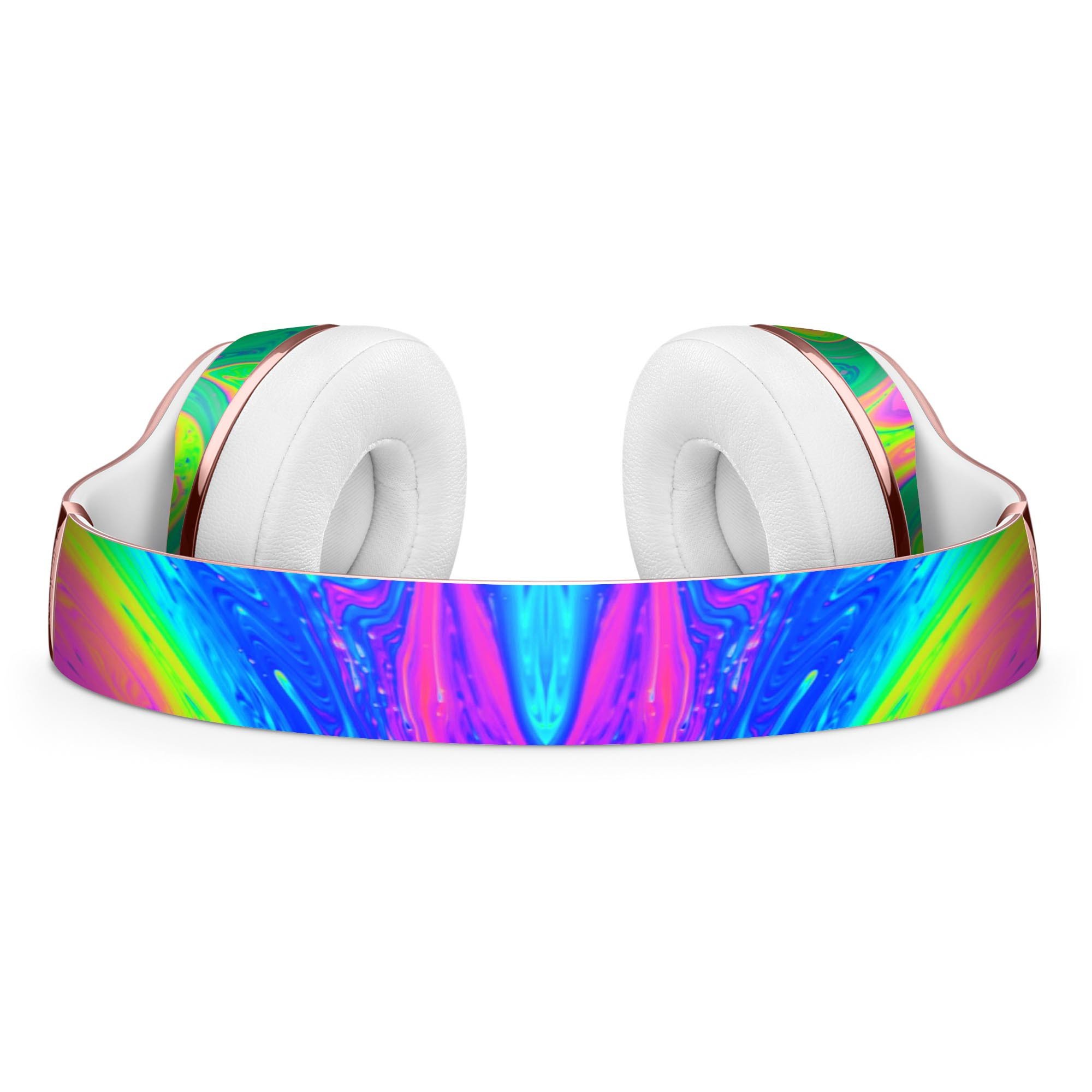 Neon Color Fusion V3 Full-Body Skin Kit for Beats by Dre Solo 3, showcasing vibrant colors and precise fit.