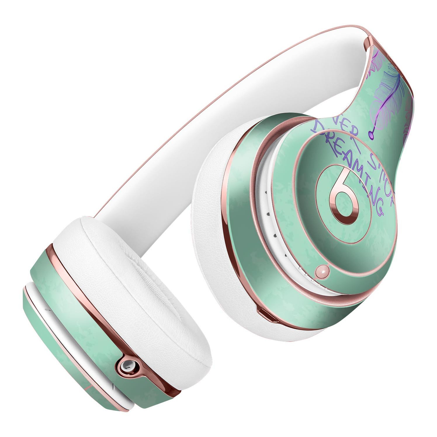 Never Stop Dreaming Dreamcatcher Full-Body Skin Kit for Beats by Dre Solo 3 Wireless Headphones, showcasing vibrant design and premium vinyl material.