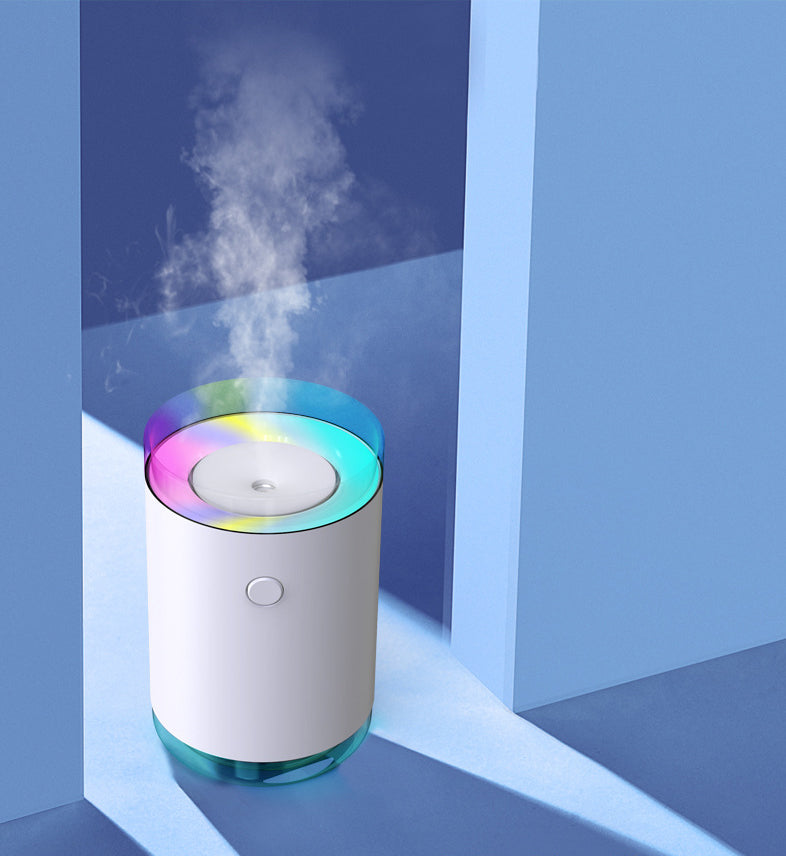 Creative Explosion Marquee Humidification Desktop Car in a stylish cylindrical design, perfect for home and office use.