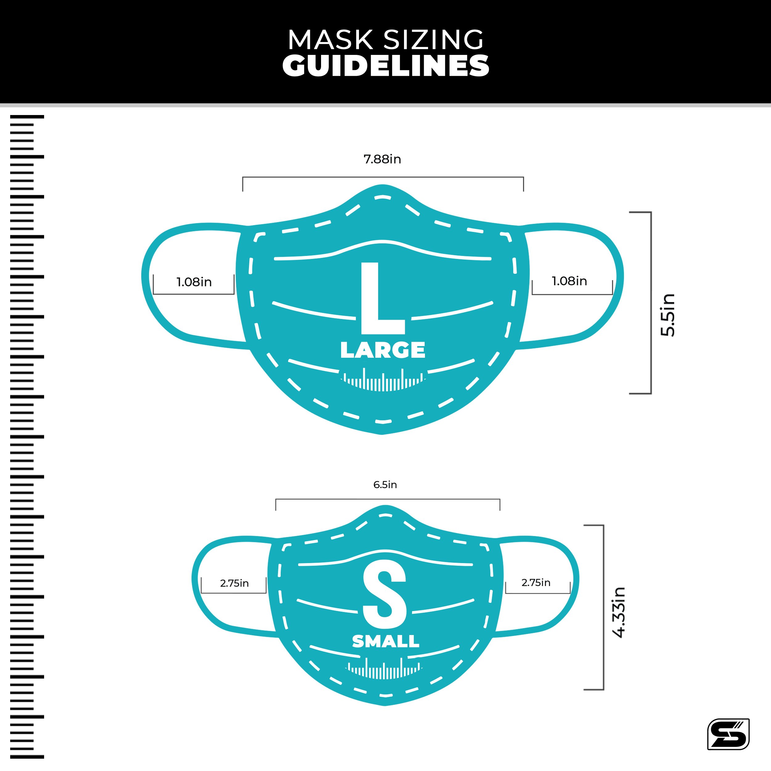 No One Fights Alone V2 mouth cover, made in the USA, featuring a comfortable design with adjustable ear-loops and vibrant dye-sublimated print.