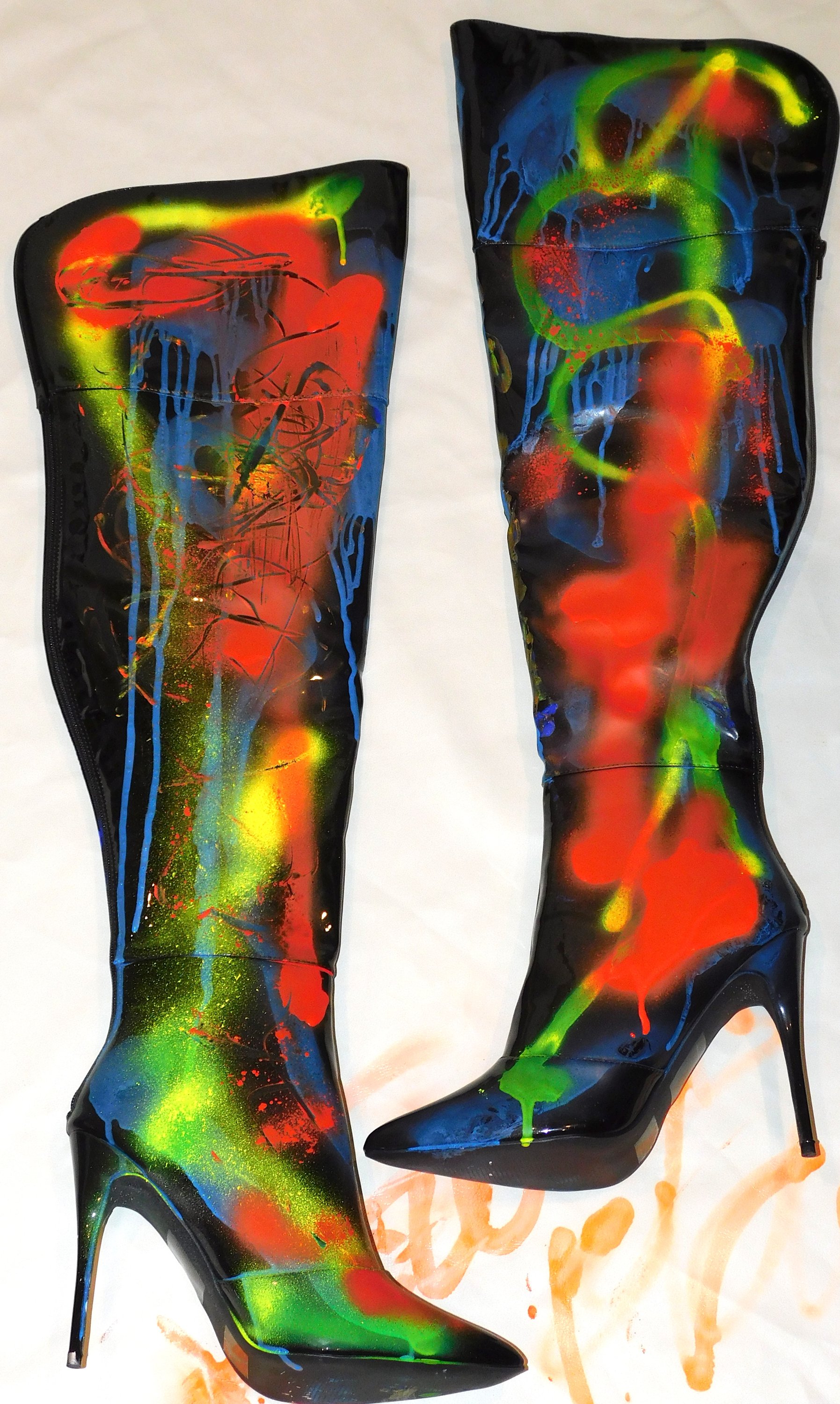 NOUVEAU BLACK CUSTOM BOOT by Firebody Footwear, showcasing a sleek black design with handmade details and a stylish silhouette.