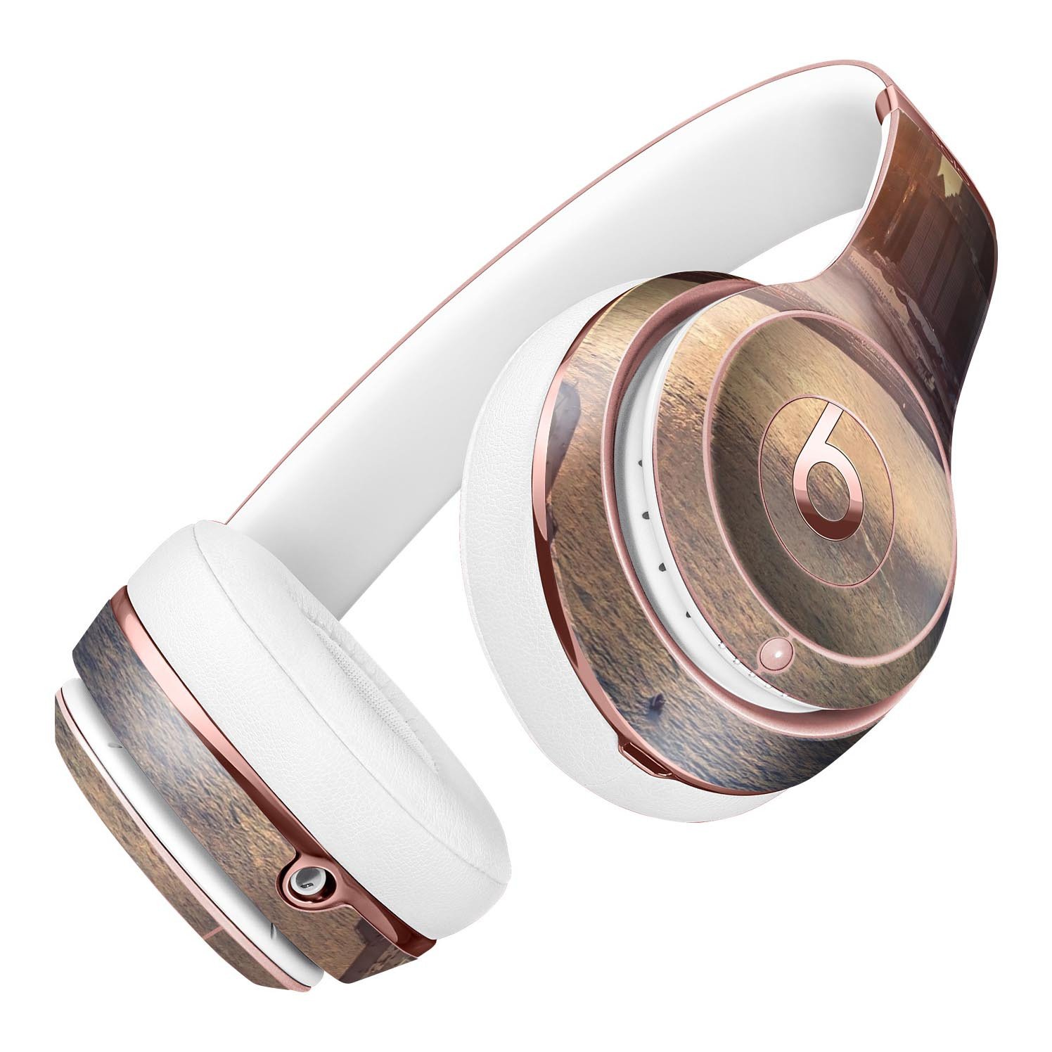 NYC Sunset Eve Full-Body Skin Kit for Beats by Dre Solo 3 Wireless, showcasing vibrant colors and a sleek design.