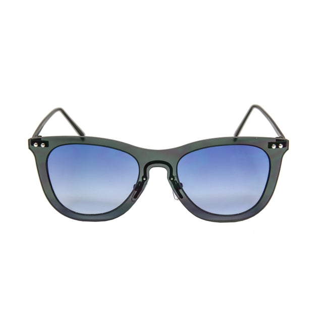 OCEAN GLASSES ARLES 23.18 featuring a full-rimmed round black frame made of nylon, suitable for unisex wear.