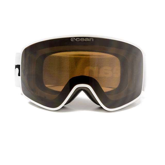 OCEAN GLASSES ASPEN YH3802.0 full-rimmed white acetate eyewear with a modern warp design.