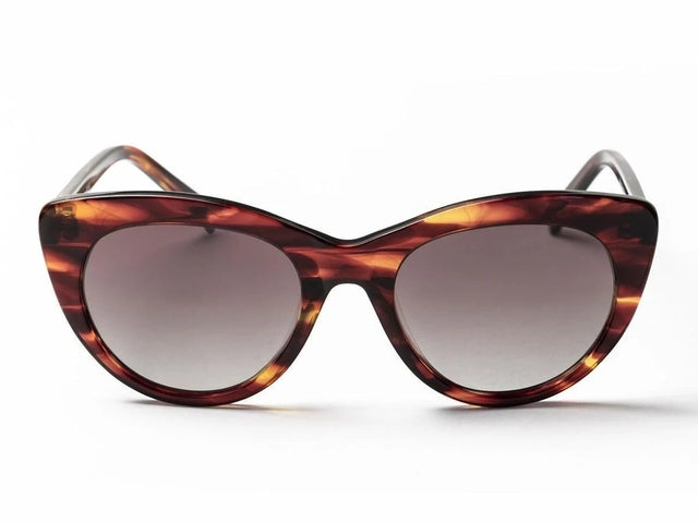 OCEAN GLASSES AUDREY 8055.2 featuring a full-rimmed round frame in brown acetate, designed for women.