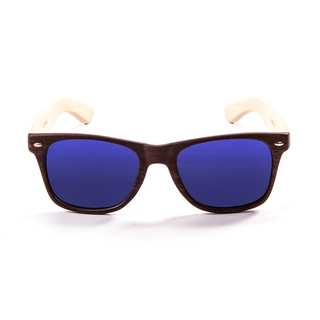 OCEAN GLASSES BEACH WOOD 50001.2 featuring a stylish full-rimmed rectangular frame in brown, suitable for unisex wear.