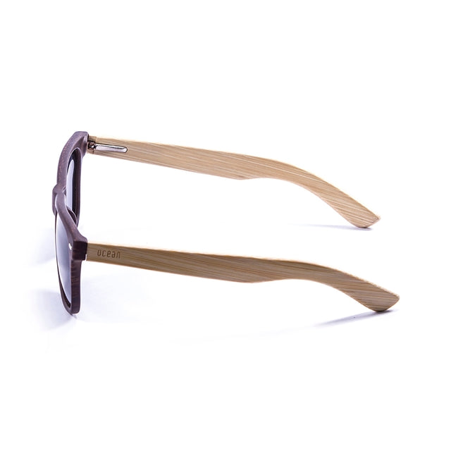 OCEAN GLASSES BEACH WOOD 50001.2 featuring a stylish full-rimmed rectangular frame in brown, suitable for unisex wear.