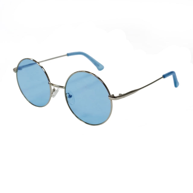 OCEAN GLASSES CIRCLE 10.11 featuring a full-rimmed round transparent metal frame, suitable for unisex wear.