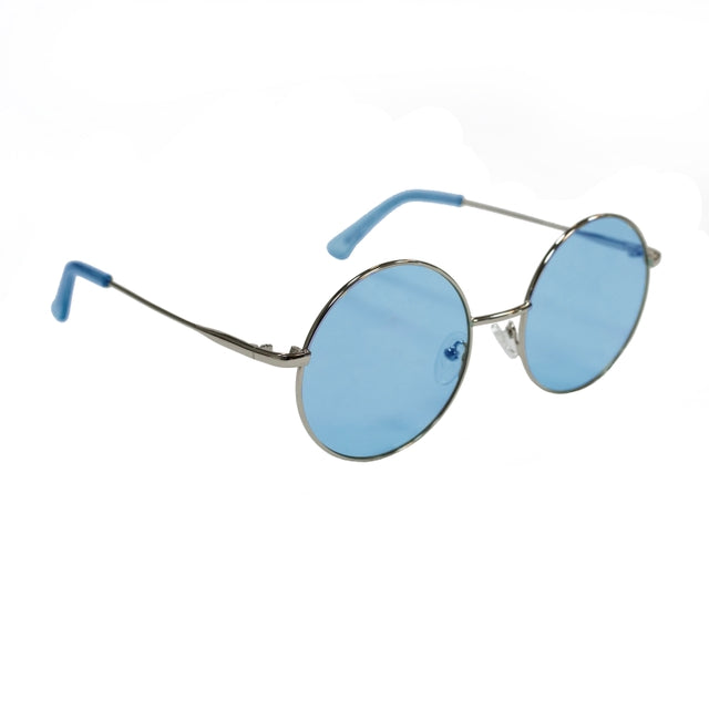 OCEAN GLASSES CIRCLE 10.11 featuring a full-rimmed round transparent metal frame, suitable for unisex wear.
