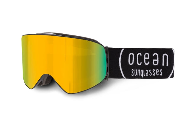 OCEAN GLASSES EIRA YH5101.1 full-rimmed black eyewear with a warp shape, suitable for unisex wear.