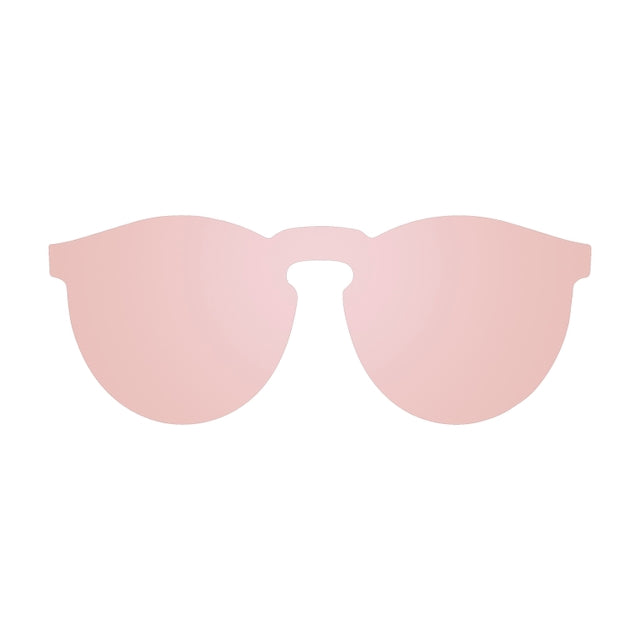 OCEAN GLASSES IBIZA 21.7 in vibrant pink color with a round full-rimmed design, suitable for unisex wear.