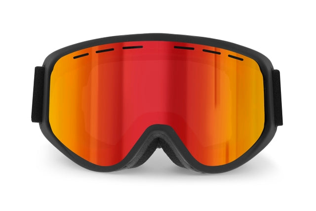 OCEAN GLASSES ICE YH5551.1 featuring a full-rimmed black acetate frame in a modern warp shape, suitable for unisex wear.