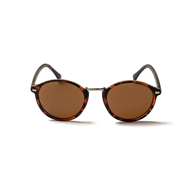 OCEAN GLASSES Lille 10300.2 featuring a round full-rimmed design in elegant brown color, suitable for unisex wear.