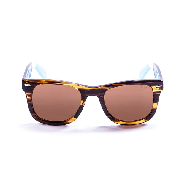 OCEAN GLASSES LOWERS 59000.52 in brown full-rimmed rectangular design, made from durable acetate material.