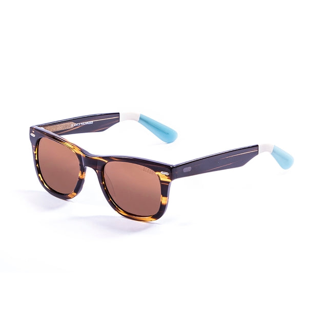 OCEAN GLASSES LOWERS 59000.52 in brown full-rimmed rectangular design, made from durable acetate material.