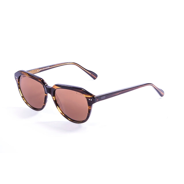 OCEAN GLASSES MAVERICKS 10000.3 featuring a round full-rimmed design in brown color, made from durable acetate material.