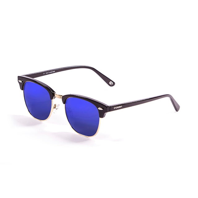 OCEAN GLASSES Mr. BRATT 70001.1 featuring a full-rimmed round black frame made of acetate, suitable for unisex wear.
