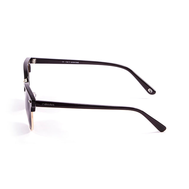 OCEAN GLASSES Mr. BRATT 70001.1 featuring a full-rimmed round black frame made of acetate, suitable for unisex wear.