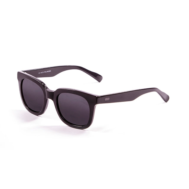 OCEAN GLASSES SAN CLEMENTE 61000.92 featuring a full-rimmed rectangular black acetate frame, suitable for unisex wear.