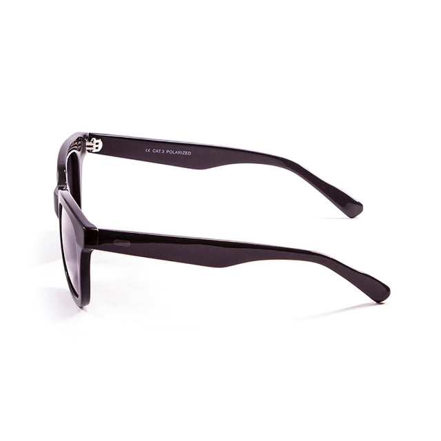 OCEAN GLASSES SAN CLEMENTE 61000.92 featuring a full-rimmed rectangular black acetate frame, suitable for unisex wear.