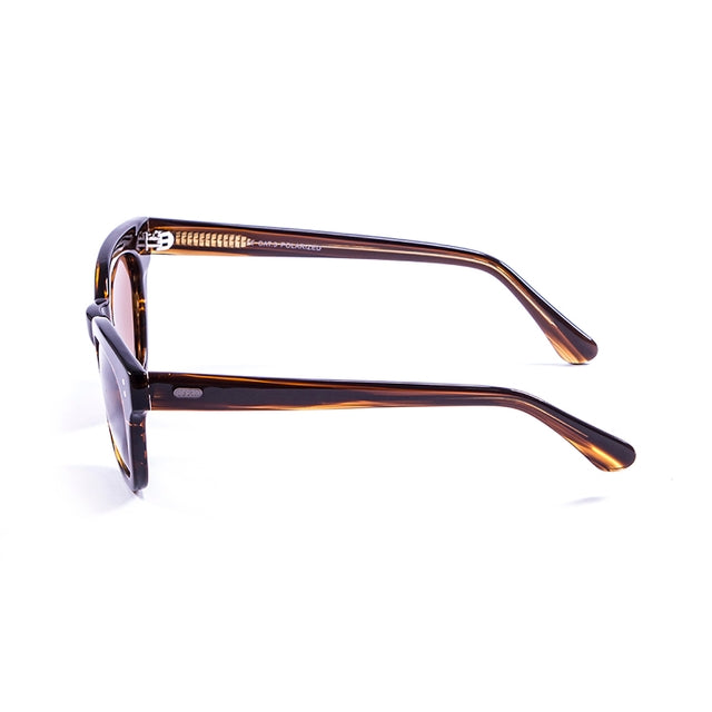 OCEAN GLASSES SANTA CRUZ 62000.4 featuring a full-rimmed rectangular frame in elegant brown color, made from durable acetate material.