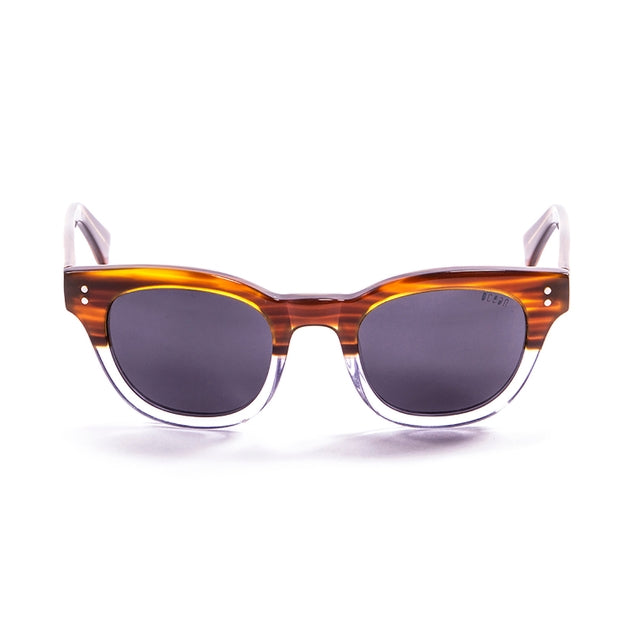 OCEAN GLASSES SANTA CRUZ 62000.6 featuring a full-rimmed rectangular brown acetate frame, suitable for unisex wear.