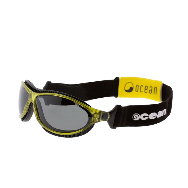 OCEAN GLASSES TIERRA DE FUEGO 12200.5 in vibrant yellow, featuring a full-rimmed warp frame, perfect for unisex wear.