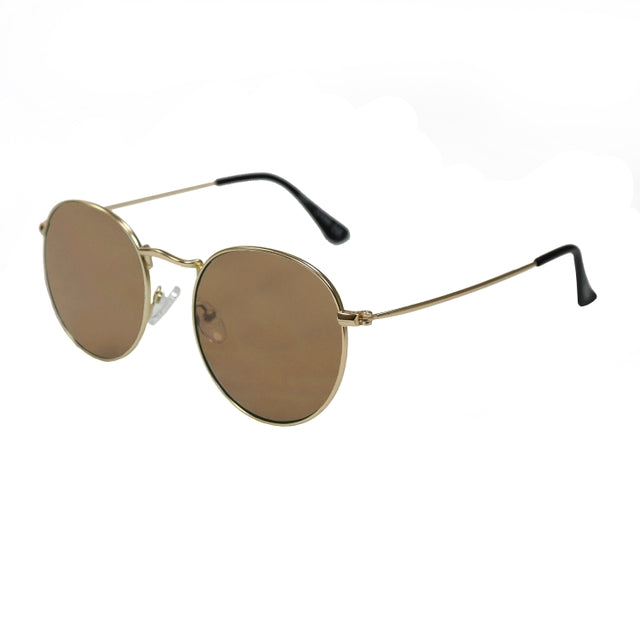 OCEAN GLASSES TOKYO 5206.5 featuring a round full-rimmed brown metal frame, ideal for unisex wear.