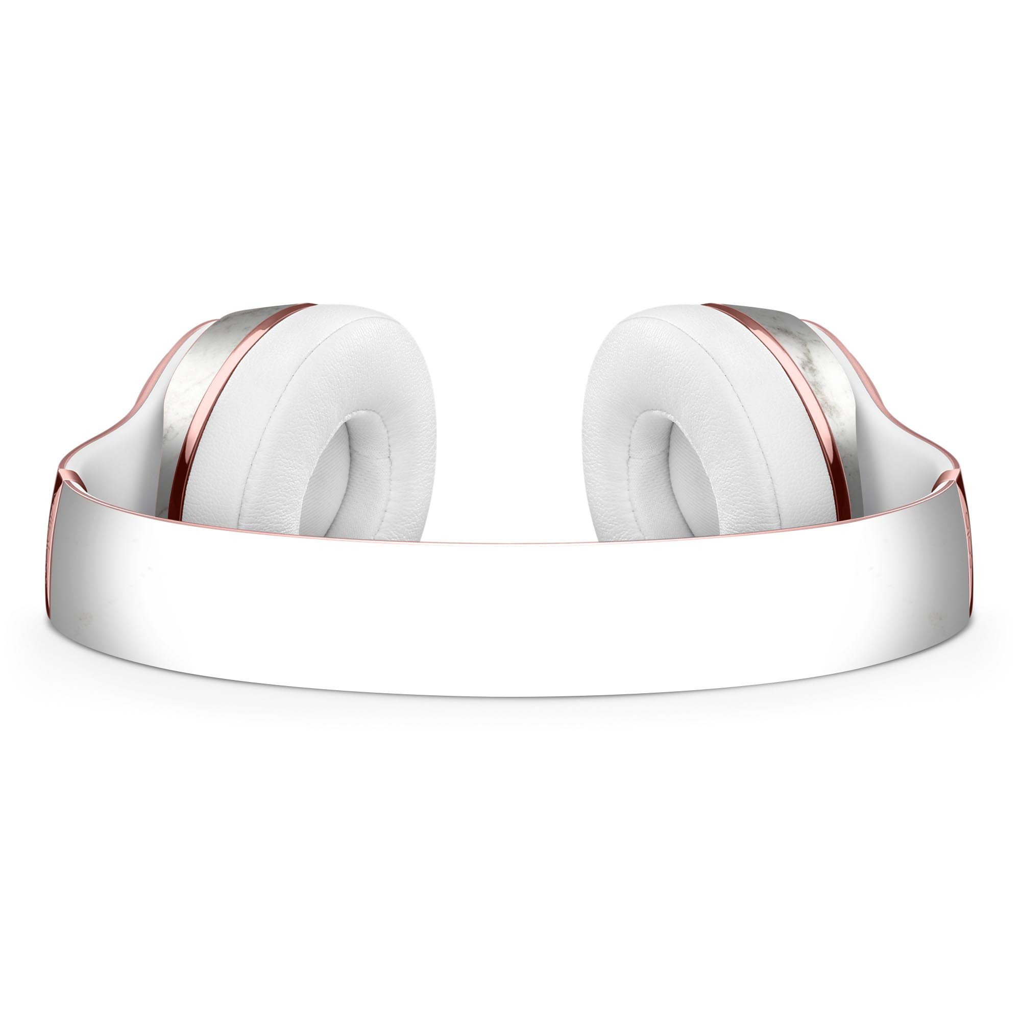 Off-White Grunge Marble Skin Kit for Beats by Dre Solo 3 Wireless Headphones, showcasing a stylish design and premium vinyl material.