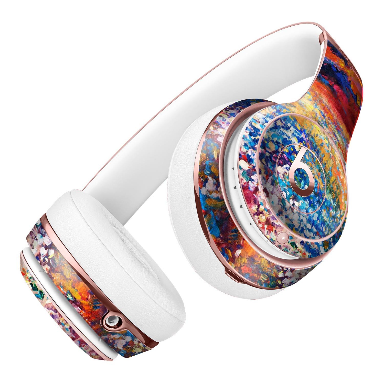 Oil Painted Meadow Full-Body Skin Kit for Beats by Dre Solo 3, showcasing vibrant colors and intricate design.