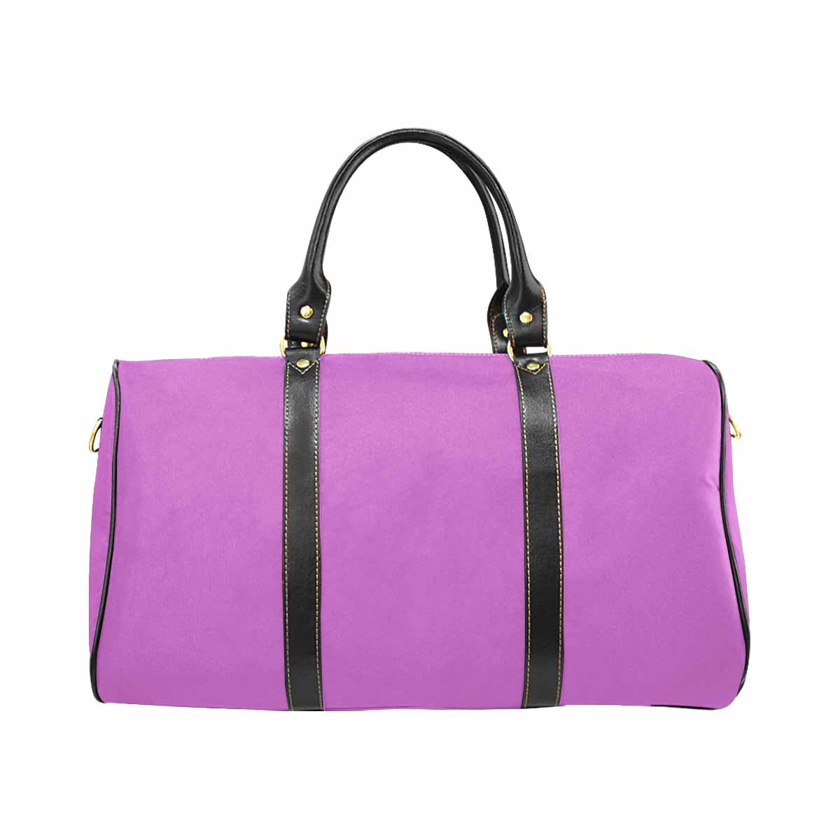 Orchid Purple Travel Bag with adjustable strap, showcasing its stylish design and spacious interior.