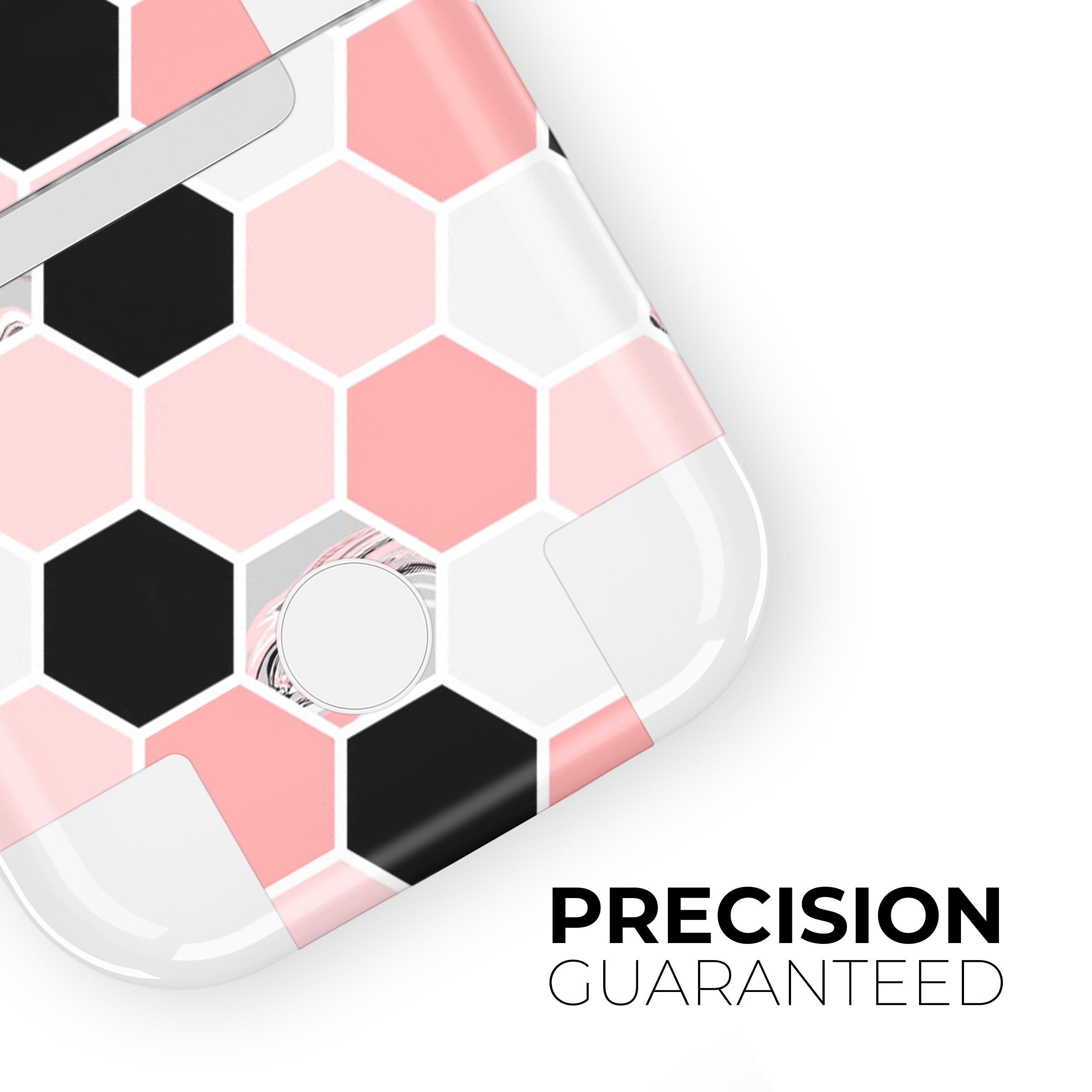 Pale Pink Hex skin decal wrap kit for Apple AirPods, showcasing a stylish design that enhances the look of the case and earbuds.