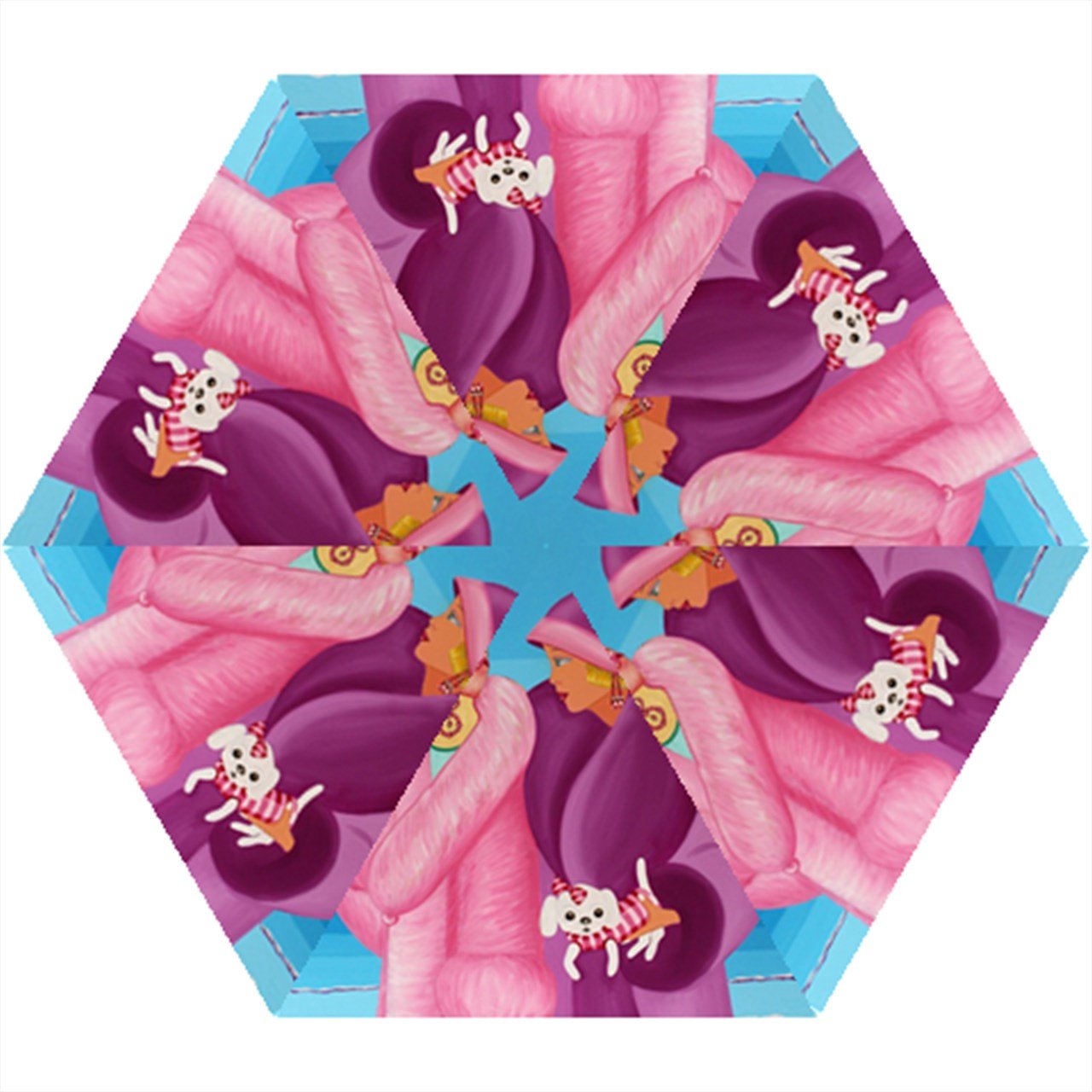 Palm Beaches Days Mini Folding Umbrella, lightweight and customizable, featuring a vibrant design and compact size.