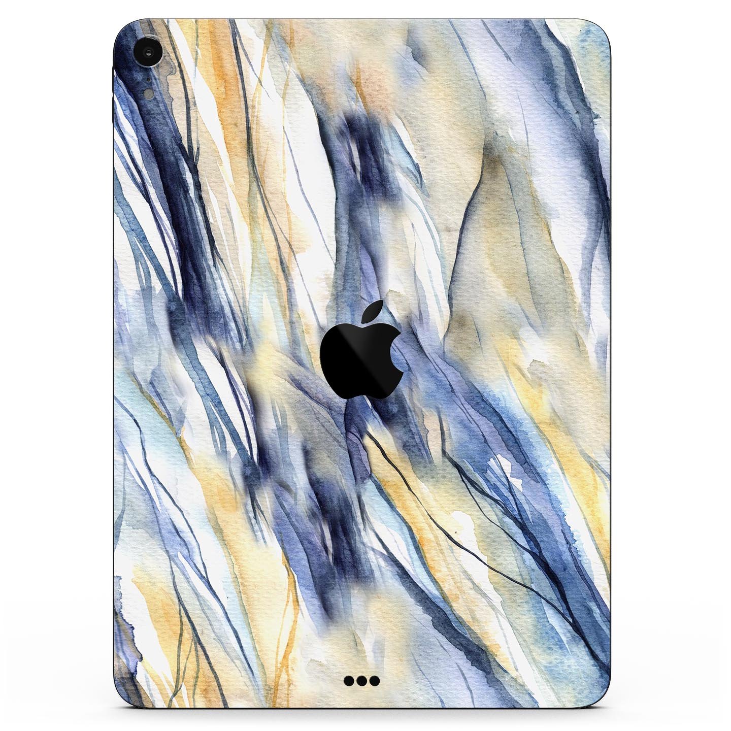 Papered Slate full body skin decal for Apple iPad Pro 12.9", showcasing premium 3M material and sleek design.