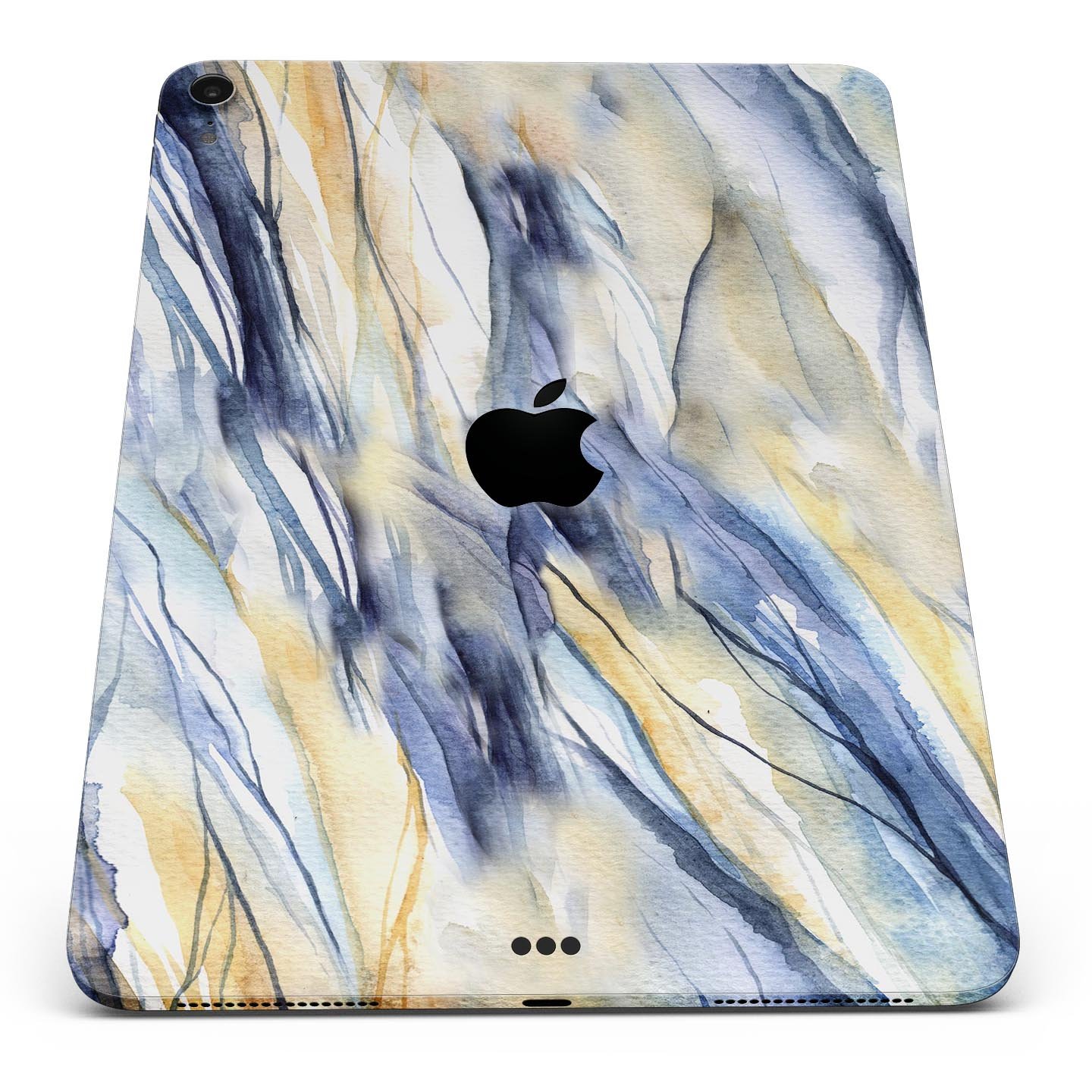 Papered Slate full body skin decal for Apple iPad Pro 12.9", showcasing premium 3M material and sleek design.