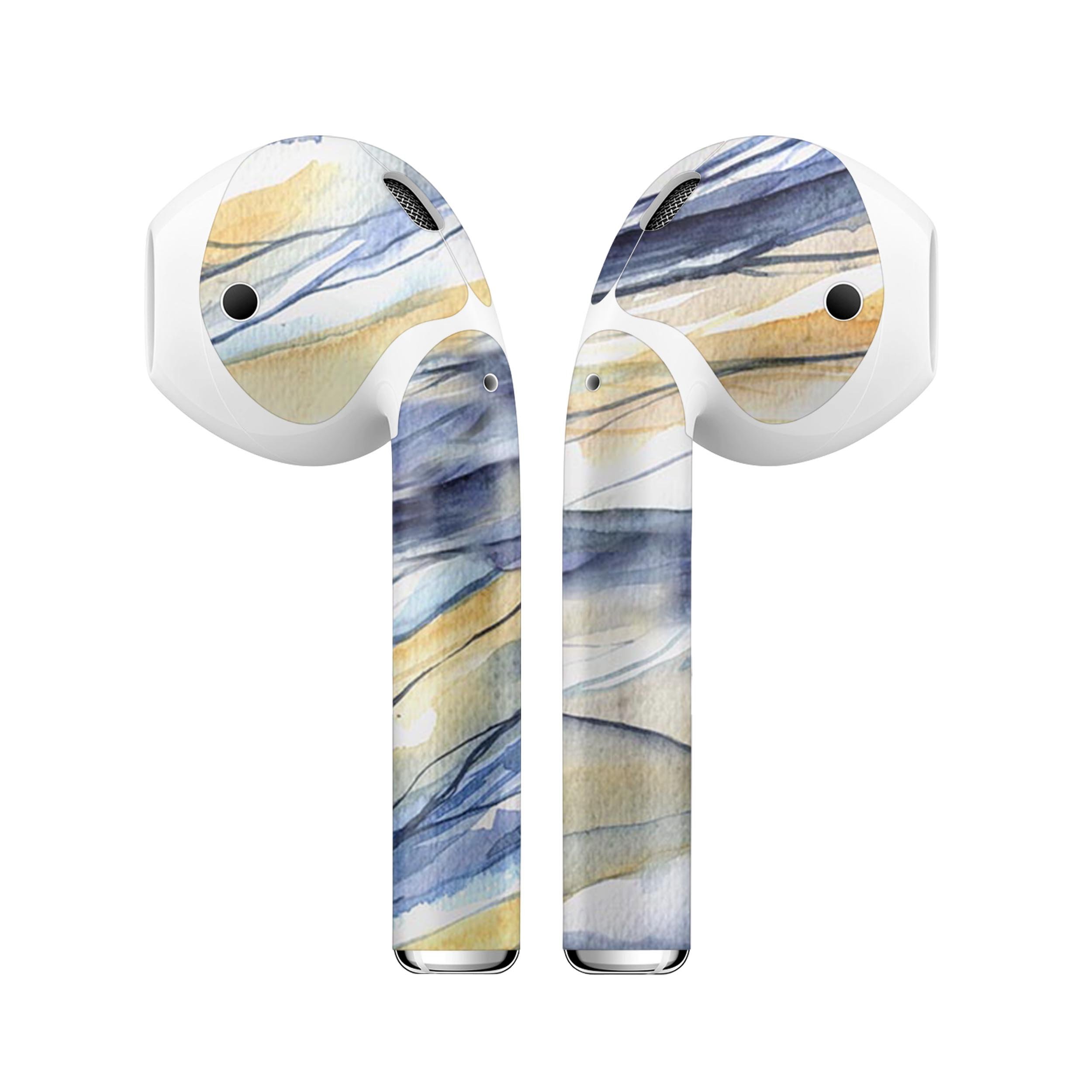 Papered Slate skin decal wrap kit for Apple AirPods, showcasing customizable design and high-quality 3M materials.