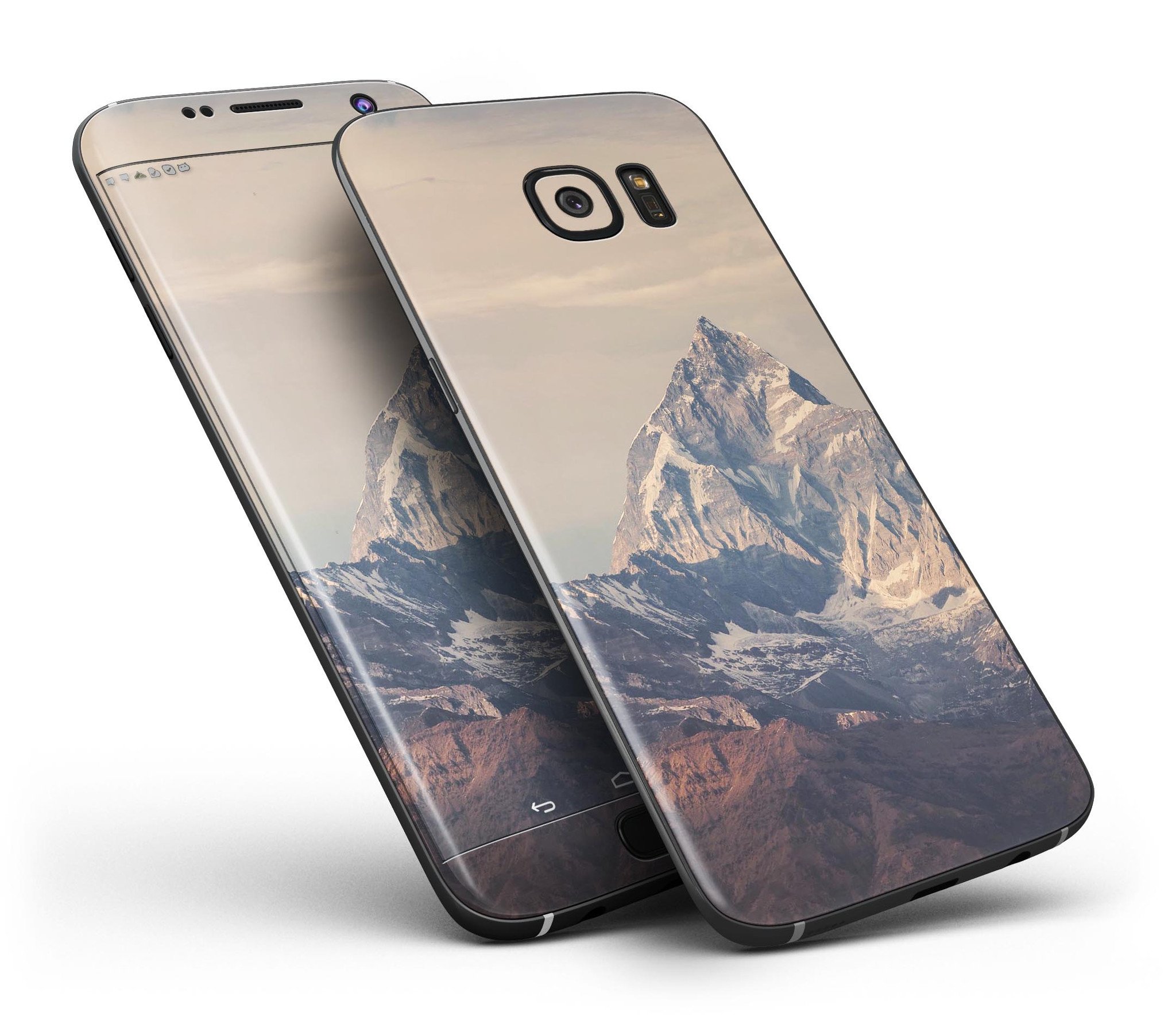 Paramountain Top Full Body Skin-Kit for Samsung Galaxy S7, showcasing ultra-gloss and soft-matte finish options.