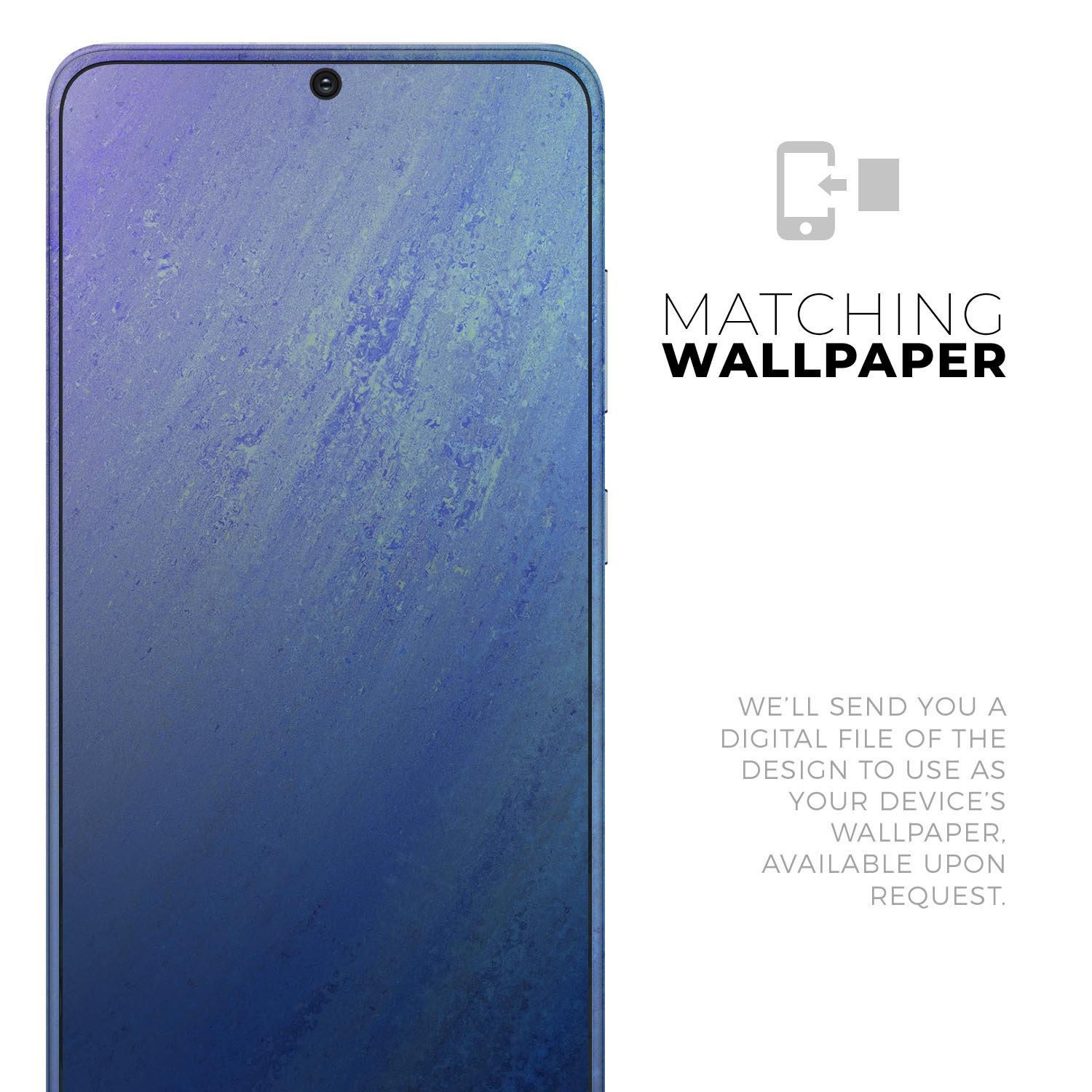 Pastel Blue Surface Skin-Kit for Samsung Galaxy S20, showcasing a sleek design and premium vinyl material.