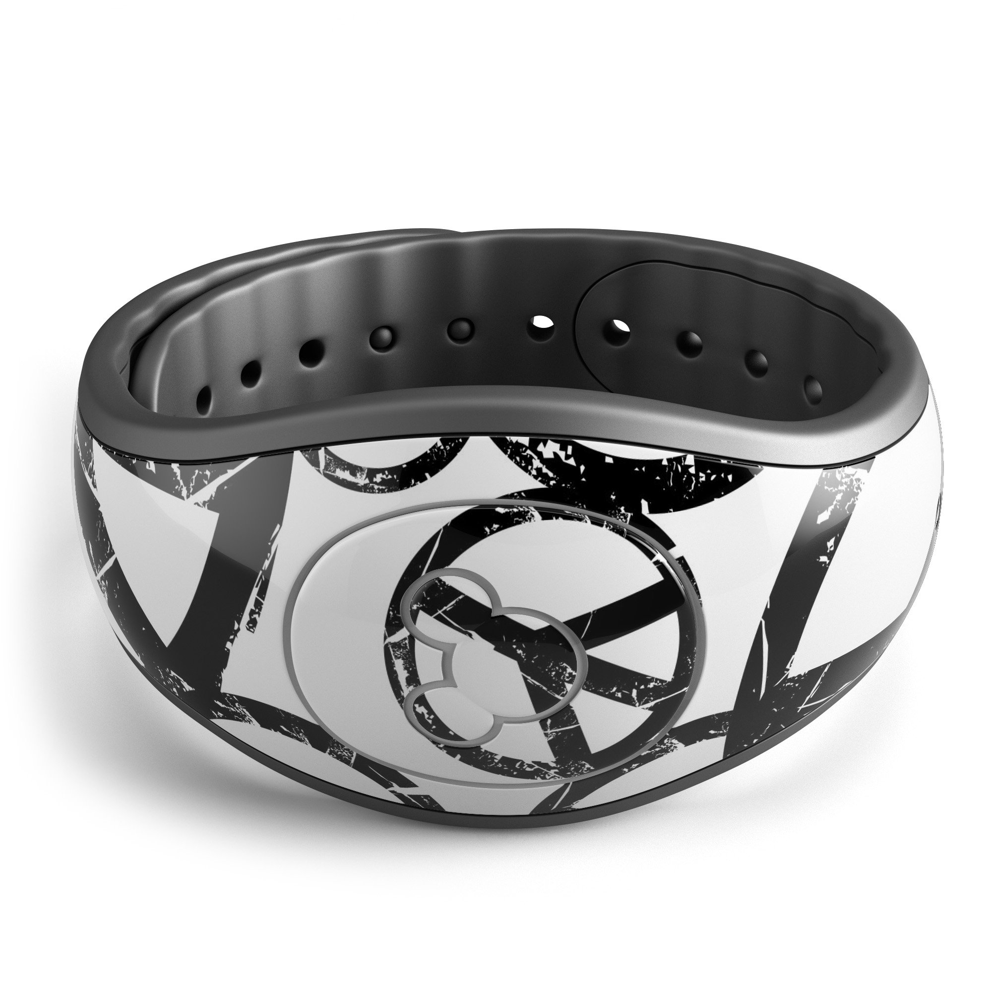 Peace Collage decal skin wrap kit for Disney Magic Band, showcasing vibrant colors and trendy design.