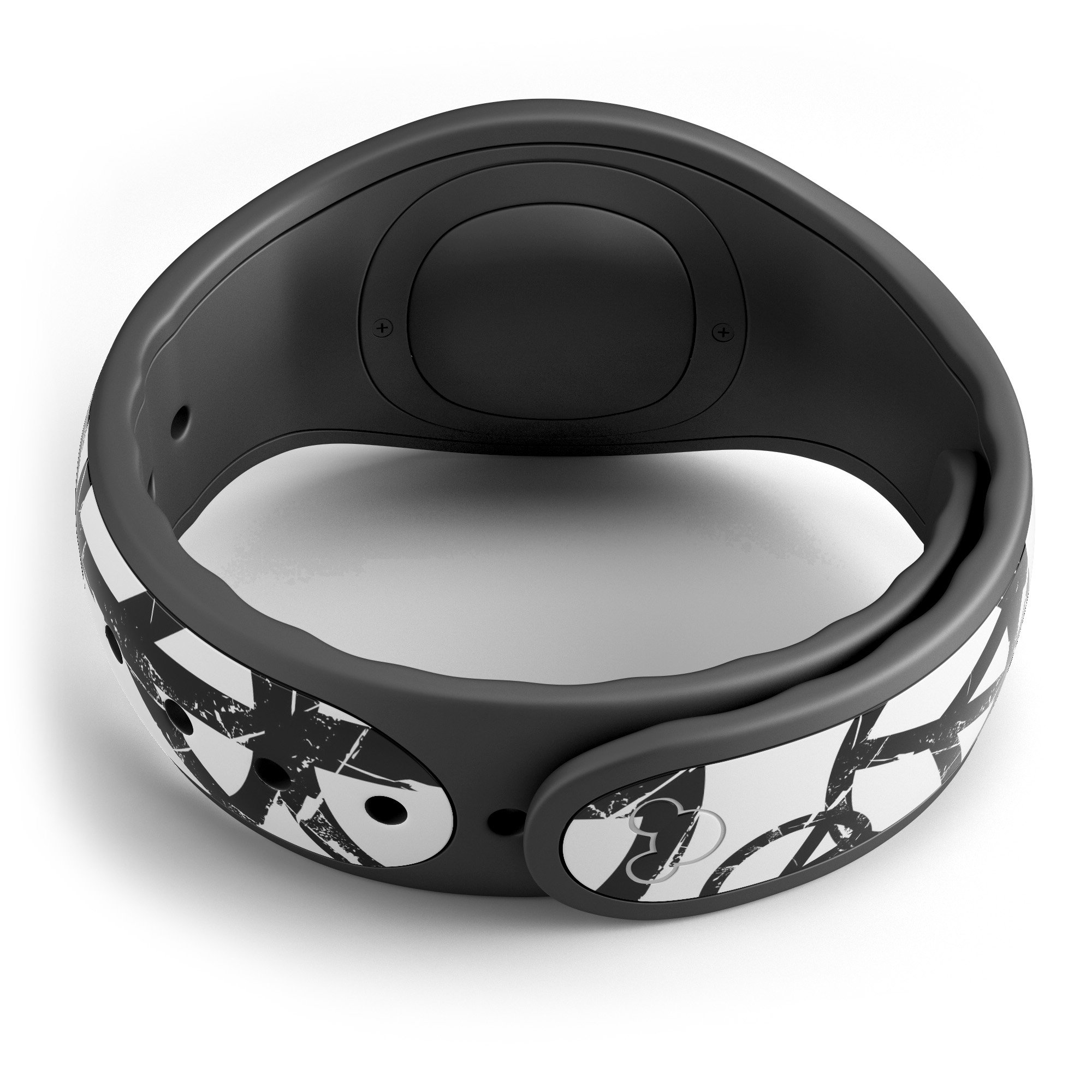 Peace Collage decal skin wrap kit for Disney Magic Band, showcasing vibrant colors and trendy design.