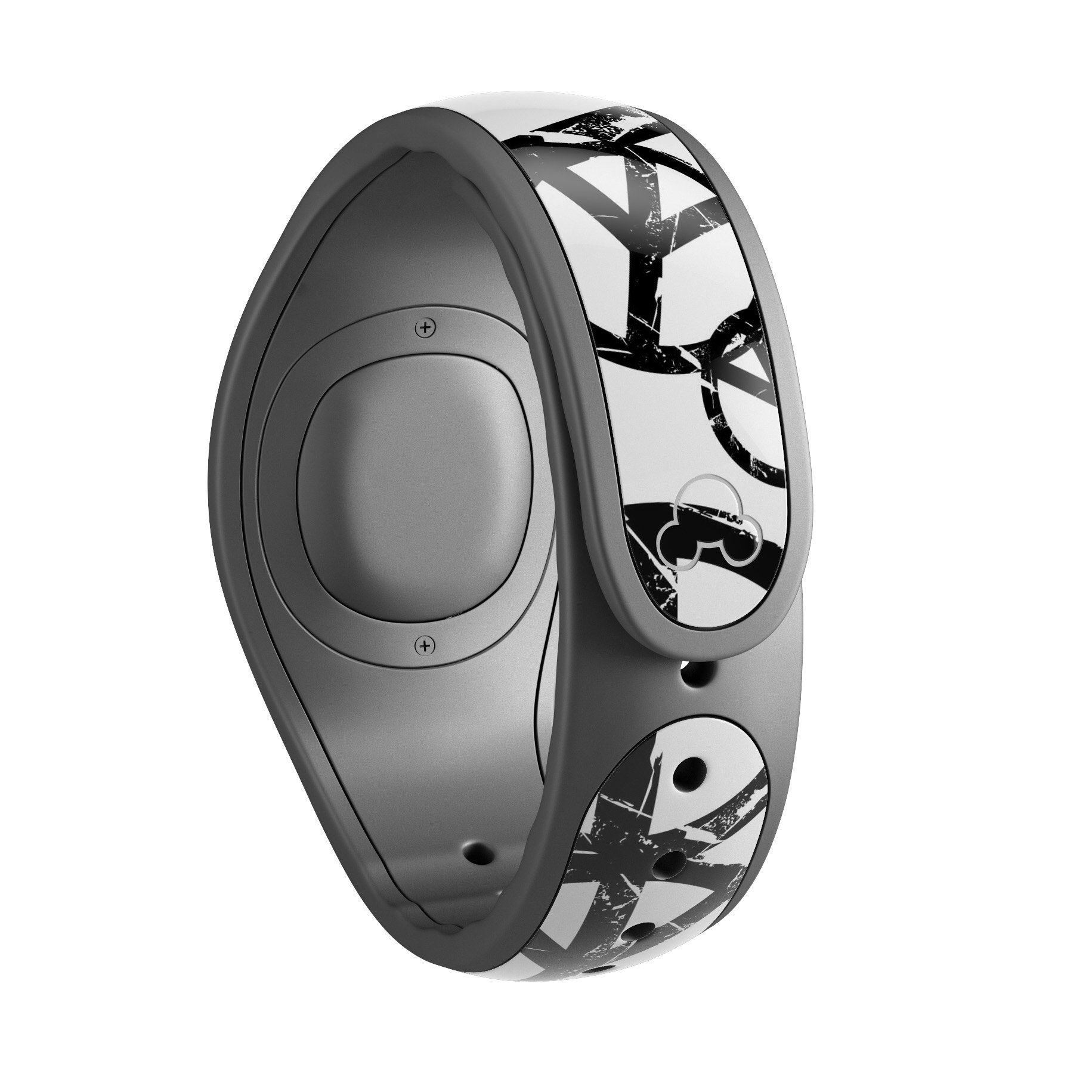 Peace Collage decal skin wrap kit for Disney Magic Band, showcasing vibrant colors and trendy design.