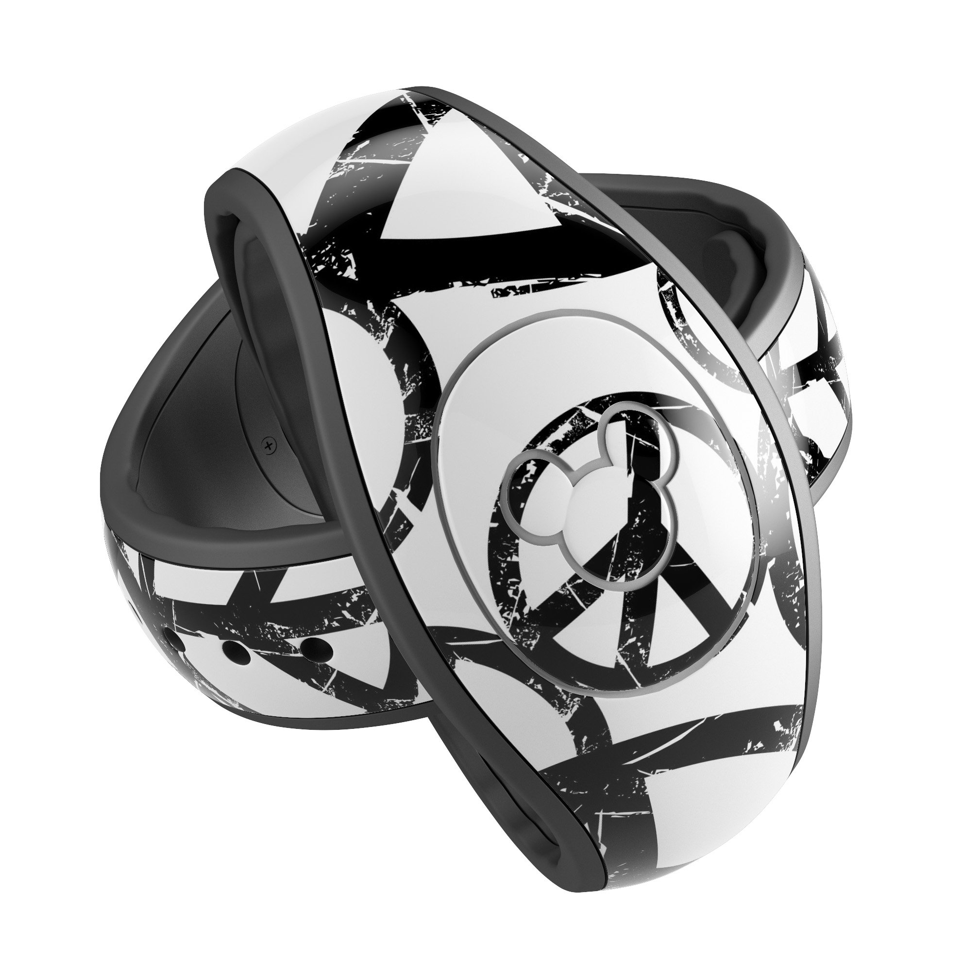 Peace Collage decal skin wrap kit for Disney Magic Band, showcasing vibrant colors and trendy design.