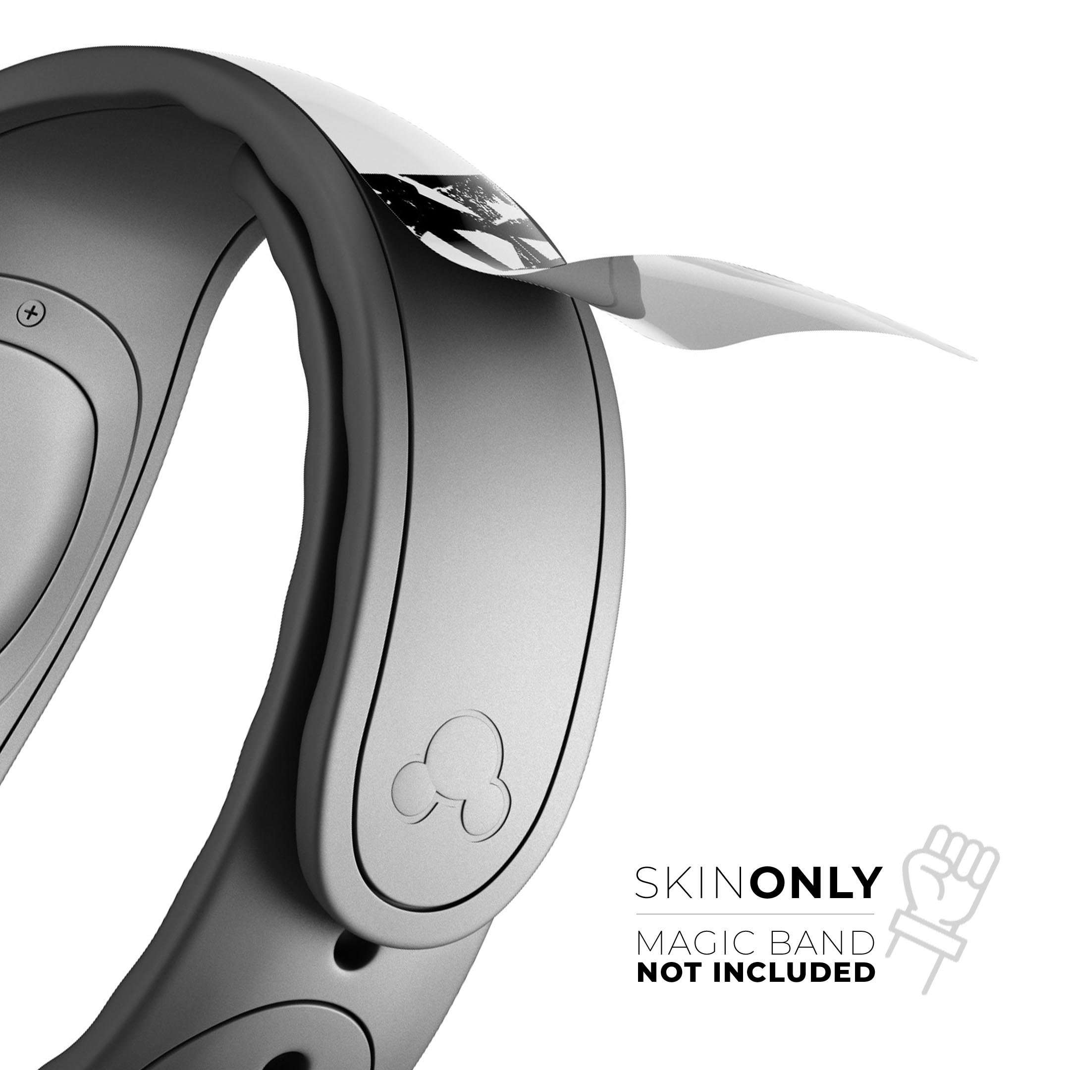 Peace Collage decal skin wrap kit for Disney Magic Band, showcasing vibrant colors and trendy design.