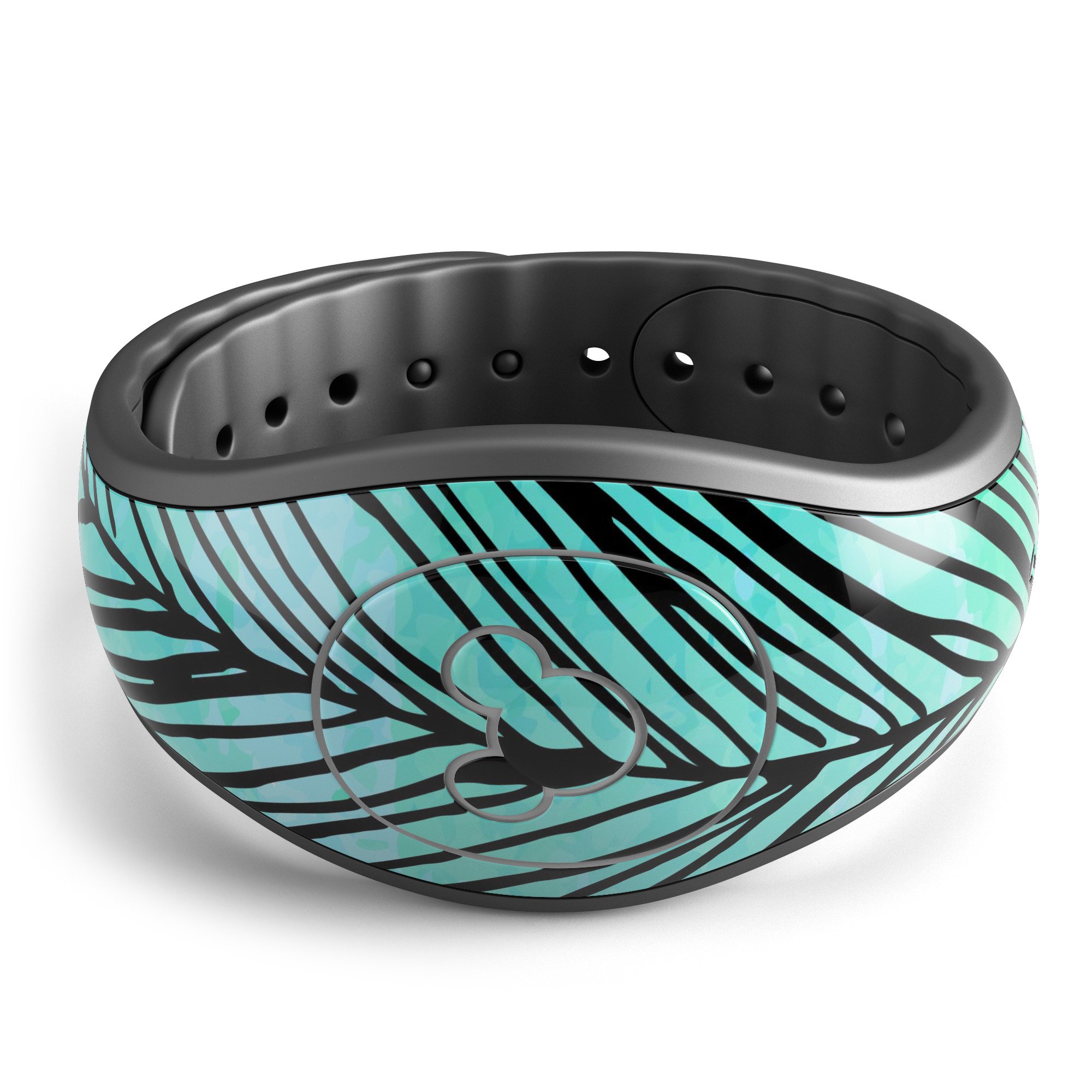 Colorful Pen & Watercolor Feathers decal skin wrap for Disney Magic Band, showcasing vibrant designs and high-quality finish.